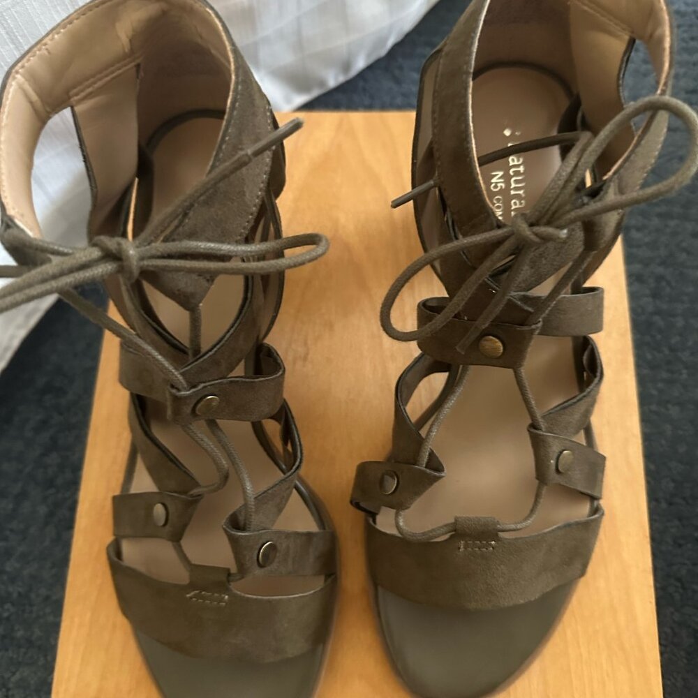 Naturalizer Leather Strappy Heeled Sandal